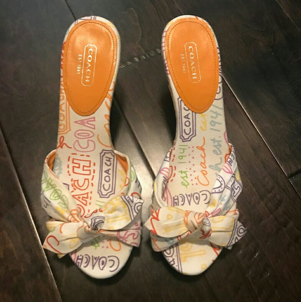 Coach "Karen" Cork Platform Wedges